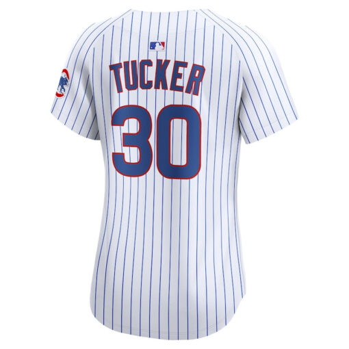 Kyle Tucker 30 Chicago Cubs Women's Home Limited Player Jersey - White - Image 3