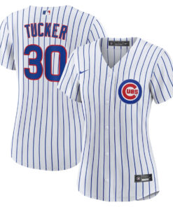 Kyle Tucker 30 Chicago Cubs Women's Home Player Jersey - White
