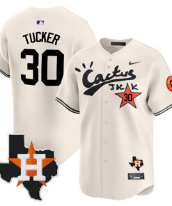 Kyle Tucker 30 Houston Astros Cactus Jack Limited Jersey Houston Patch - Men