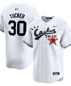 Kyle Tucker 30 Houston Astros Cactus Jack White Jersey V2 - Men