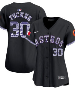 Kyle Tucker 30 Houston Astros Mexico Women Jersey - Black