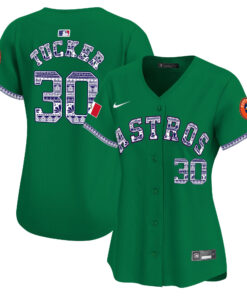 Kyle Tucker 30 Houston Astros Mexico Women Jersey - Green