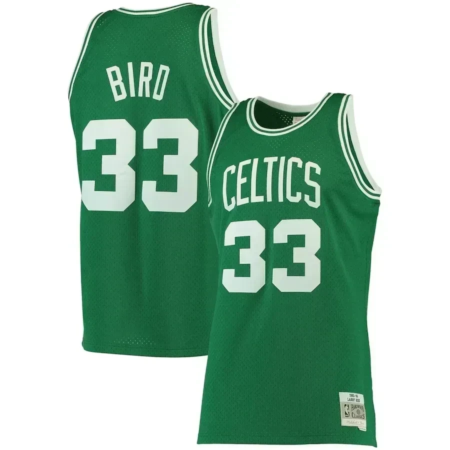 Larry Bird Boston Celtics Mitchell & Ness Big & Tall Hardwood Classics Jersey - Kelly Green - JS568