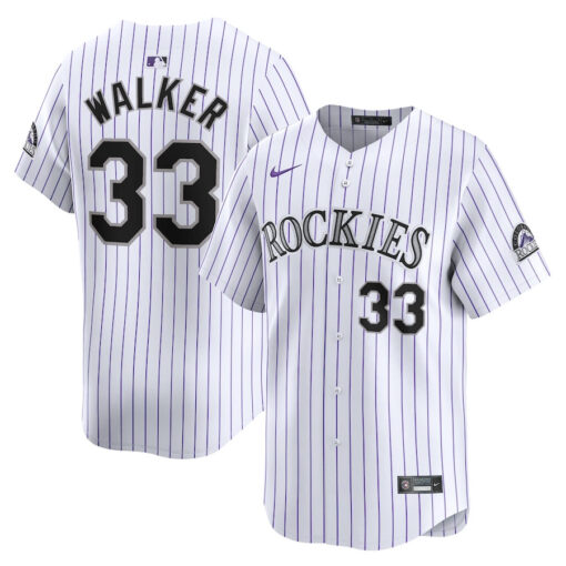 Larry Walker 33 Colorado Rockies Home Limited Player Men Jersey - White