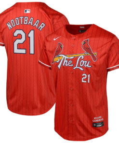 Lars Nootbaar 21 St. Louis Cardinals 2024 City Connect Limited YOUTH Jersey - Red