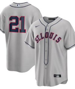 Lars Nootbaar 21 St. Louis Cardinals 2024 Rickwood Classic Player Men Jersey - Gray