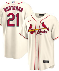 Lars Nootbaar 21 St. Louis Cardinals Alternate Men Jersey - Cream
