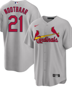 Lars Nootbaar 21 St. Louis Cardinals Away Men Jersey - Gray