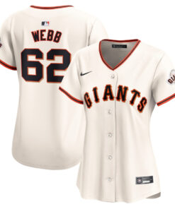 Logan Webb 62 San Francisco Giants Women Home Limited Player Jersey - Cream