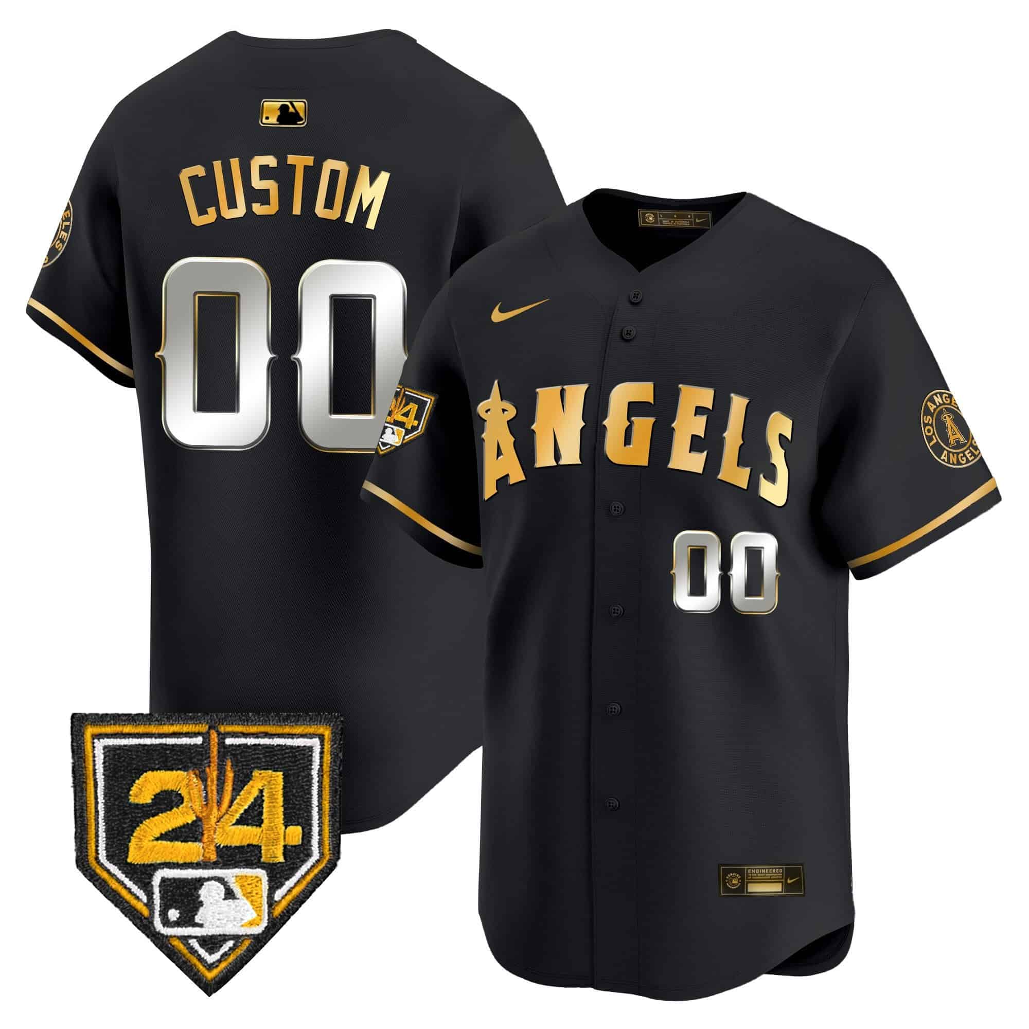 Los Angeles Angels 2024 Spring Training Patch Vapor Premier Limited Custom Jersey