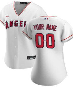 Los Angeles Angels Women's Home Custom Jersey - White