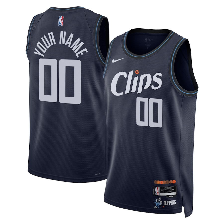 Los Angeles Clippers 2023/24 City Edition Swingman Custom Jersey - Navy - JS416