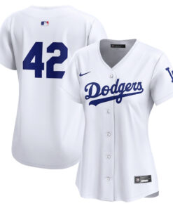 Los Angeles Dodgers 2024 Jackie Robinson Day Home Limited Women Jersey - White
