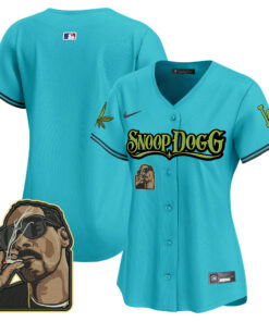 Los Angeles Dodgers Snoop Dogg Women Jersey - Aqua