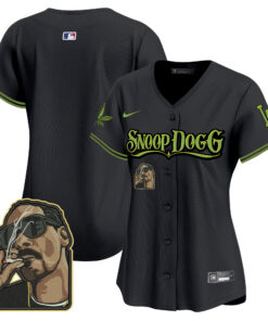 Los Angeles Dodgers Snoop Dogg Women Jersey - Black
