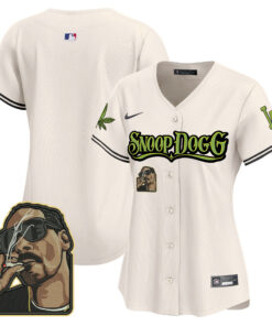 Los Angeles Dodgers Snoop Dogg Women Jersey - Cream