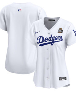 Los Angeles Dodgers Women's 2024 World Series Home Limited Jersey - White