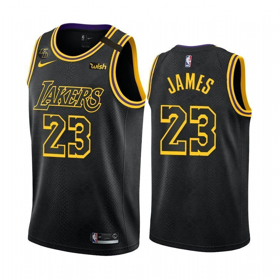 Los Angeles Lakers Anthony Davis 3 Black Mamba Inspired City Jersey - JS248
