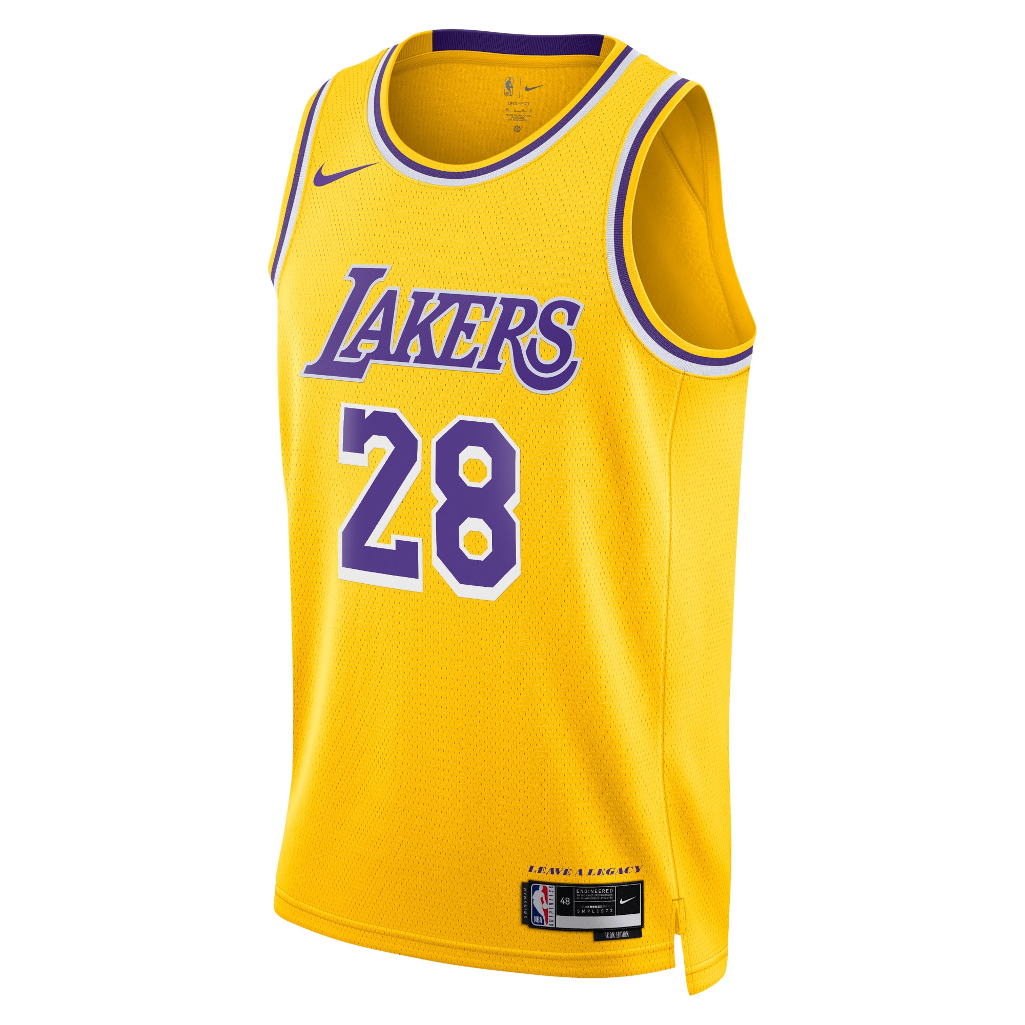 Los Angeles Lakers Icon Edition Swingman Jersey - Gold - Rui Hachimura - Unisex - JS454