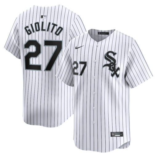 Lucas Giolito 27 Chicago White Sox Home Limited Player Men Jersey - White