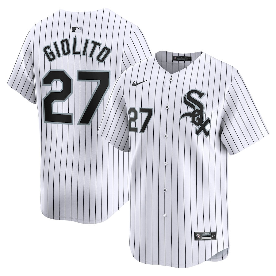 Lucas Giolito 27 Chicago White Sox Home Limited Player Men Jersey - White