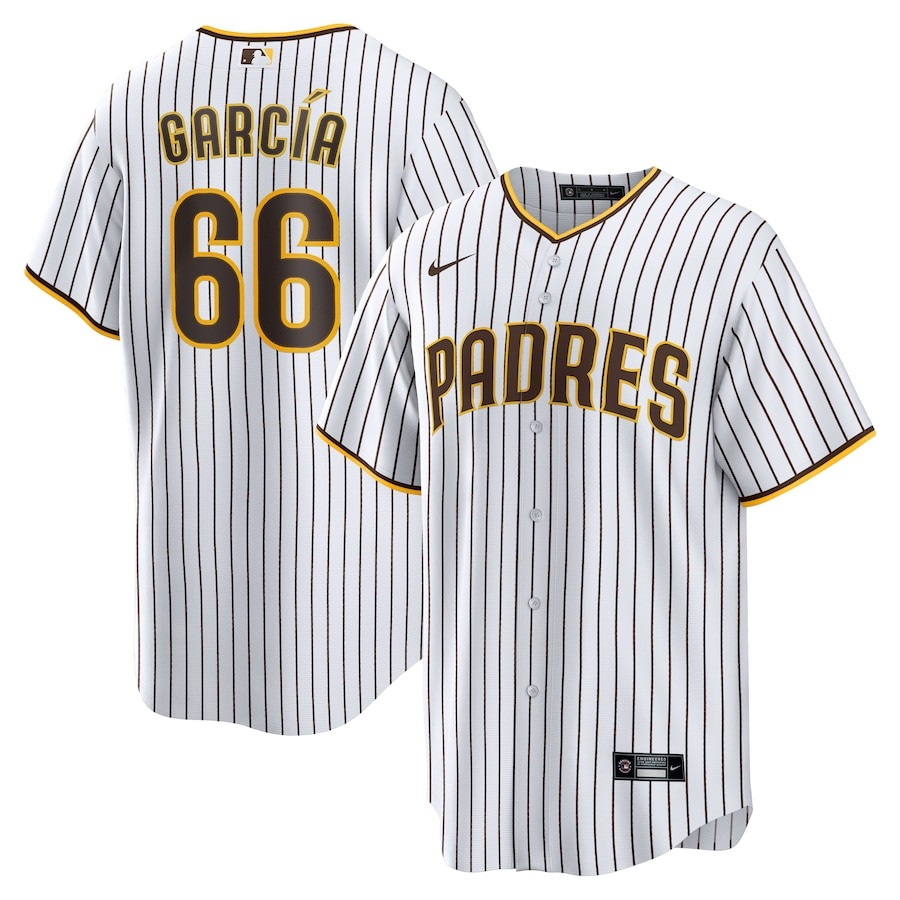 Luis GarcÃ­a 66 San Diego Padres Home Men Jersey - White