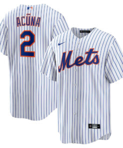 Luisangel AcuÃ±a 2 New York Mets Home Player Men Jersey - White