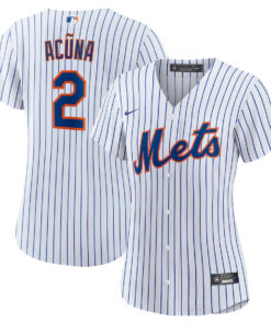 Luisangel AcuÃ±a 2 New York Mets Home Player Women Jersey - White