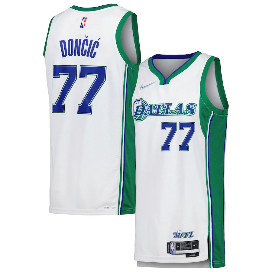 Luka DonÃ„ÂiÃ„â€¡ 77 Dallas Mavericks Swingman Men Jersey - City Edition - White - JS852