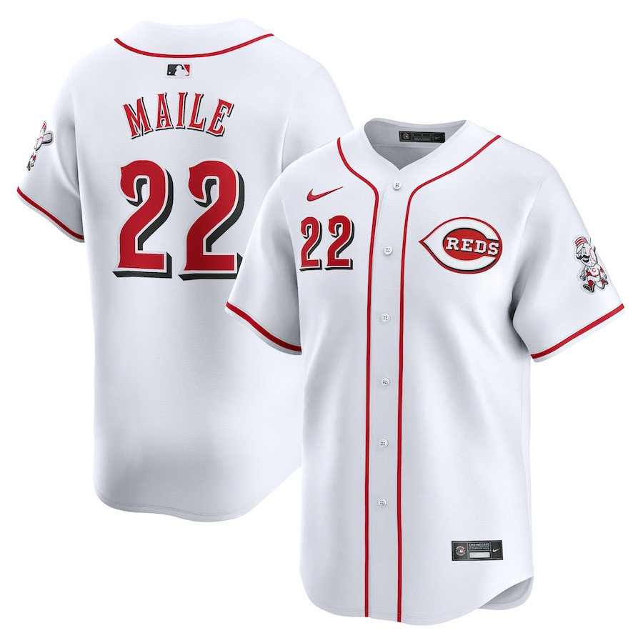 Luke Maile 22 Cincinnati Reds Home Limited Player Men Jersey - White