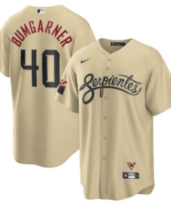 Madison Bumgarner 40 Arizona Diamondbacks City Connect Men Jersey - Sand