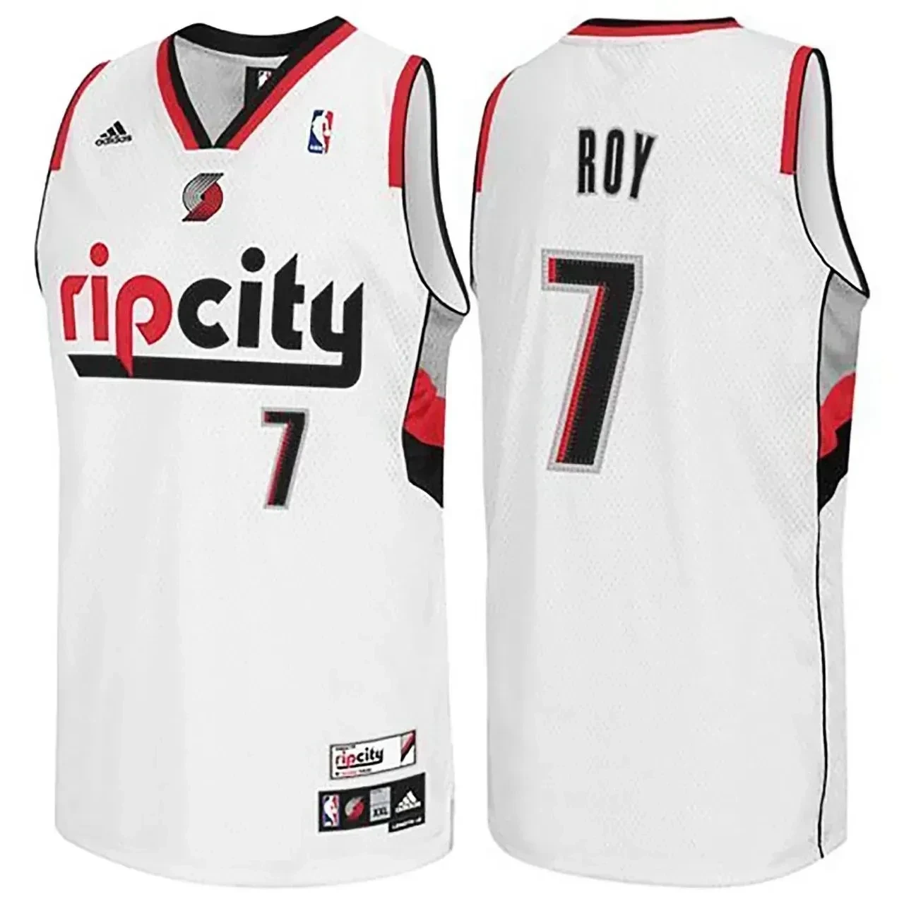 Male Brandon Roy Portland Trail Blazers 7 Rip City Swingman White Jersey - JS253