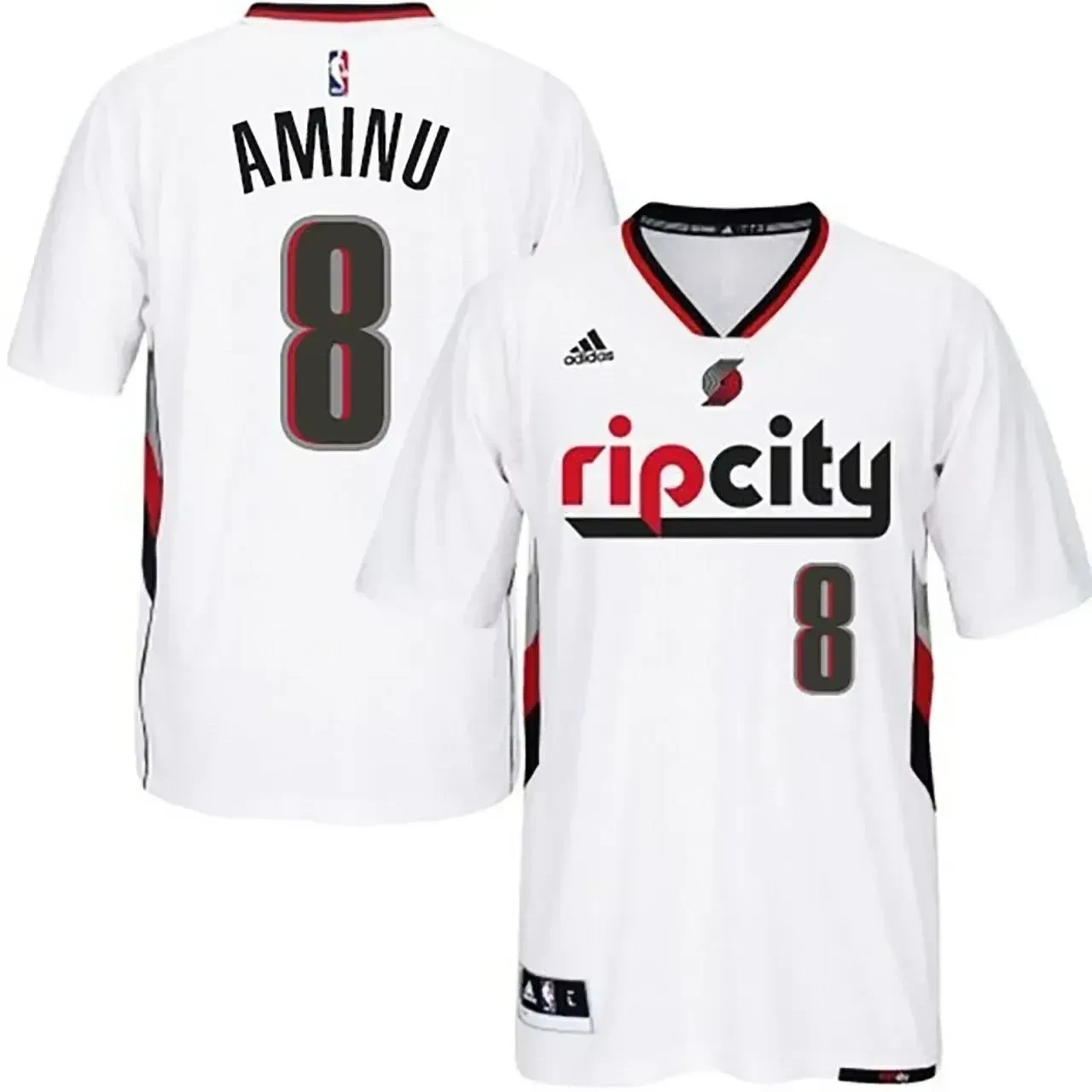Male Portland Trail Blazers 8 New Swingman Ripcity Pride White Jersey Al-farouq Aminu Jersey - JS400