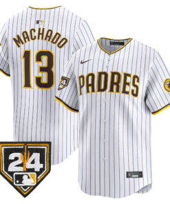 Manny Machado 13 San Diego Padres 2024 Spring Training Men Jersey - White