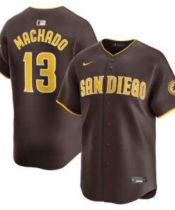 Manny Machado 13 San Diego Padres Away Limited Player Men Jersey - Brown