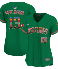 Manny Machado 13 San Diego Padres Mexico Women Jersey - Green