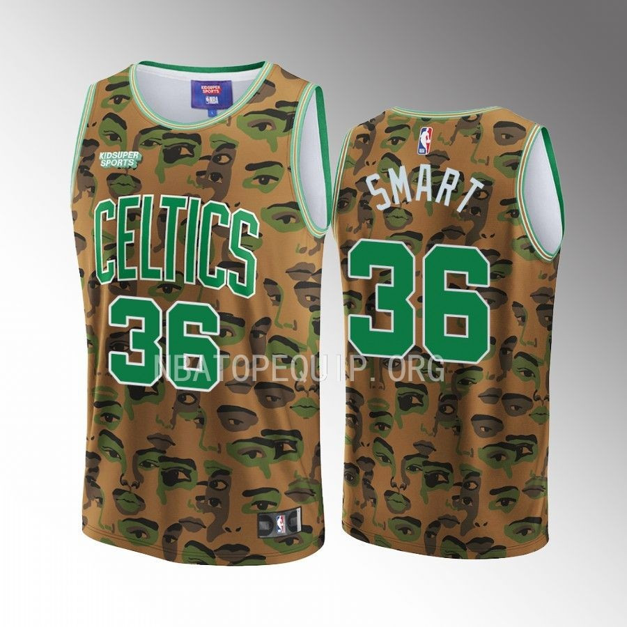 Marcus Smart 36 Boston Celtics NBA & KidSuper Studios Unisex Hometown Jersey - JS442