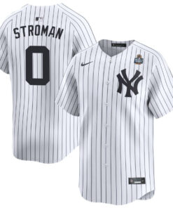 Marcus Stroman 0 New York Yankees 2024 World Series Home Limited Player Men Jersey - White