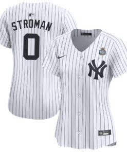 Marcus Stroman 0 New York Yankees Women's 2024 World Series Home Limited Jersey - White