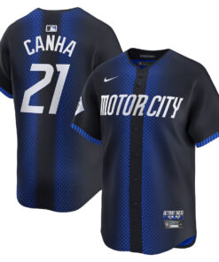Mark Canha 21 Detroit Tigers 2024 City Connect Limited Men Jersey - Navy