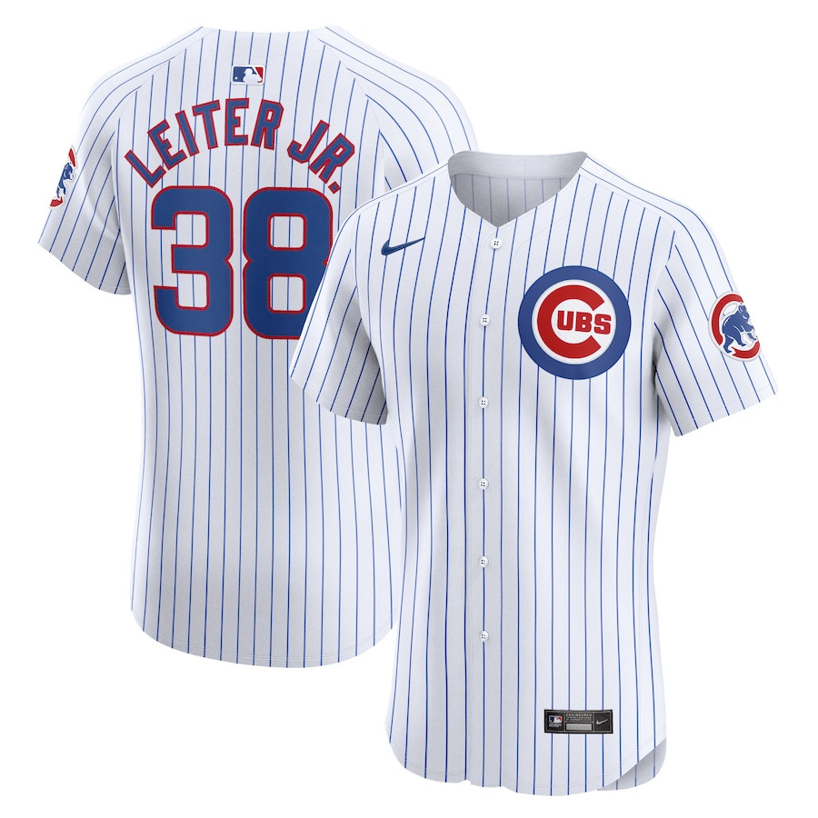 Mark Leiter Jr. 38 Chicago Cubs Home Elite Player Men Jersey - White