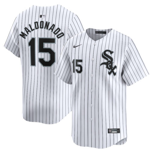 MartÃ­n Maldonado 15 Chicago White Sox Home Limited Men Jersey - White