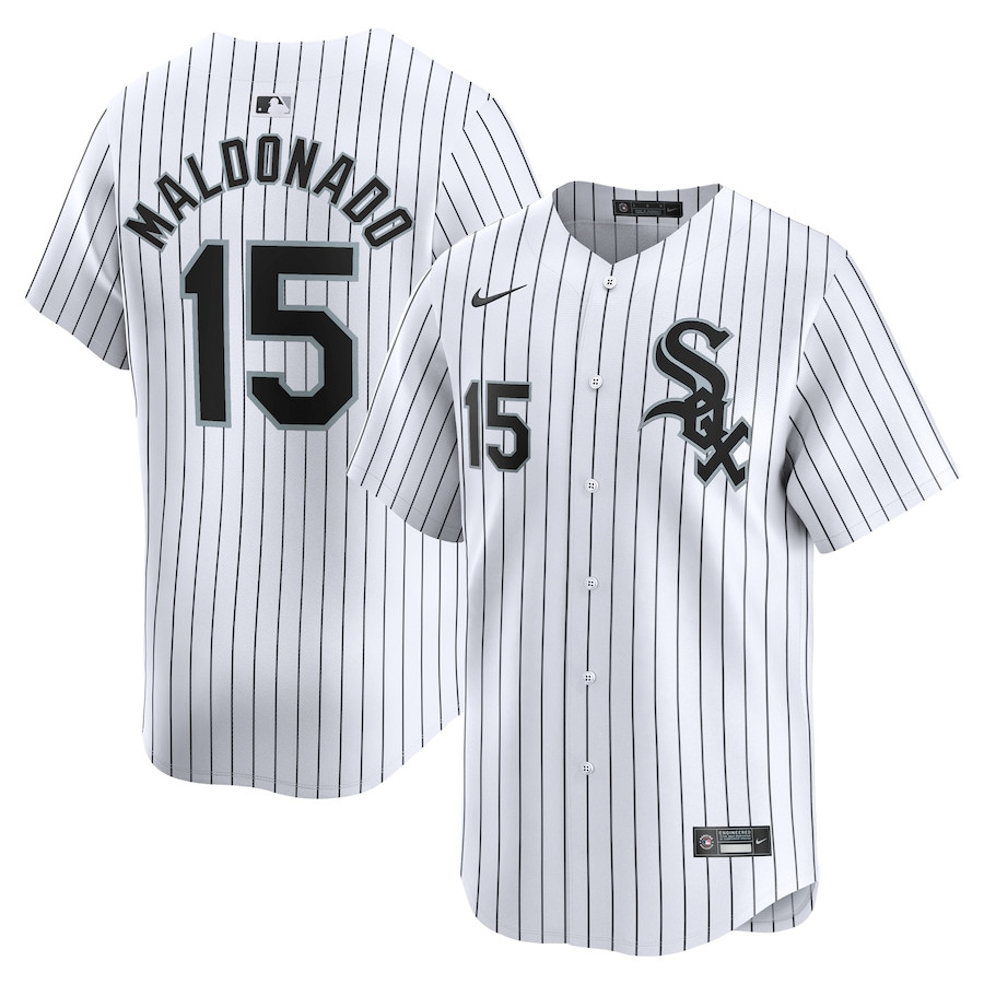 MartÃ­n Maldonado 15 Chicago White Sox Home Limited Men Jersey - White