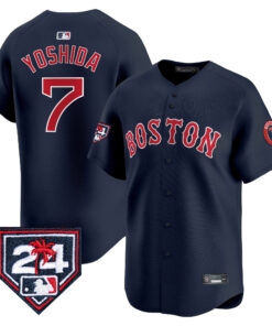 Masataka Yoshida 7 Boston Red Sox 2024 Spring Training Men Jersey - Navy
