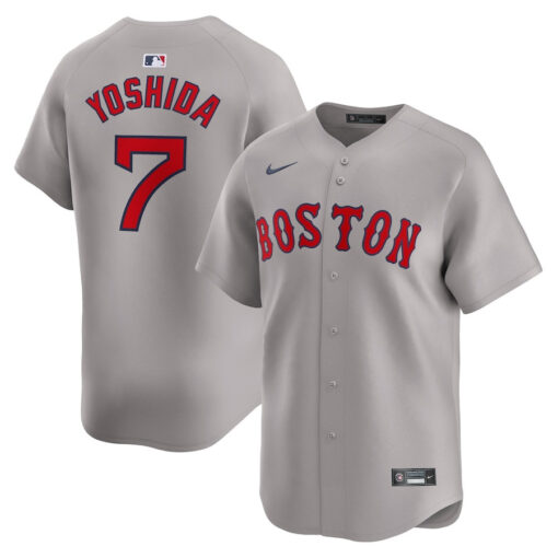 Masataka Yoshida 7 Boston Red Sox Away Limited Player Men Jersey - Gray