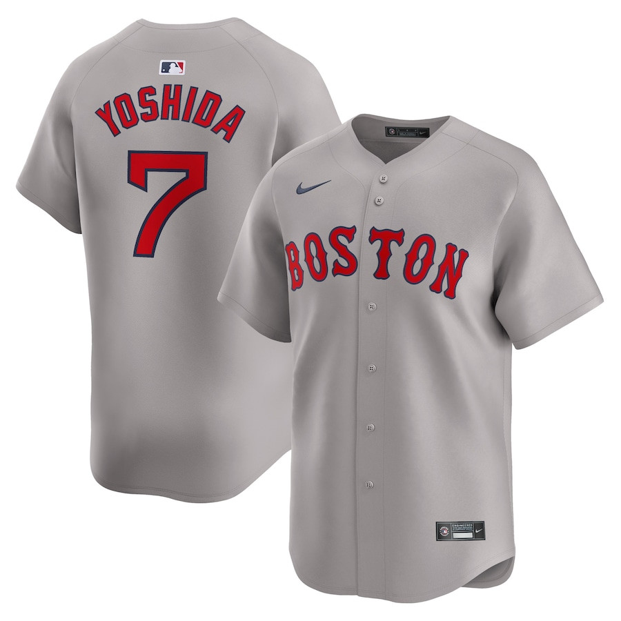 Masataka Yoshida 7 Boston Red Sox Away Limited Player Men Jersey - Gray
