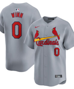 Masyn Winn 0 St. Louis Cardinals Away Limited Men Jersey - Gray