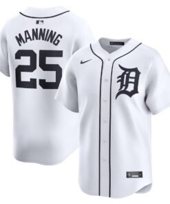Matt Manning 25 Detroit Tigers Home Limited Player Men Jersey - White
