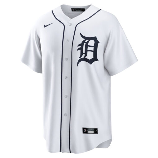 Matt Vierling 8 Detroit Tigers Home Men Jersey - White - Image 2
