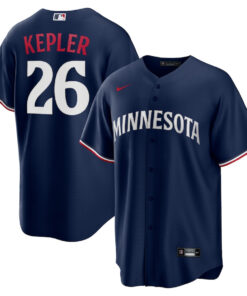Max Kepler 26 Minnesota Twins Team Logo Alternate Men Jersey - Navy